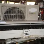 LOTE 269 - 01 CONDENSADORA E 01 VAPORIZADORA. (NO ESTADO) ATENÇÃO! FAZER A VISITAÇÃO ANTES DE ARREMATAR, NÃO SABEMOS SE FUNCIONA. LEILÃO NÃO TEM GARANTIA E NEM DEVOLUÇÃO, SUJEITO A POSSÍVEIS AVARIAS VISÍVEIS/OCULTAS E/OU AUSÊNCIA DE COMPONENTES.