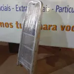 LOTE 266 - 01 ESCADA ALUMINIO 03 DEGRAUS PRIMA SBA.(NO ESTADO) ATENÇÃO! FAZER A VISITAÇÃO ANTES DE ARREMATAR, NÃO SABEMOS SE FUNCIONA. LEILÃO NÃO TEM GARANTIA E NEM DEVOLUÇÃO, SUJEITO A POSSÍVEIS AVARIAS VISÍVEIS/OCULTAS E/OU AUSÊNCIA DE COMPONENTES.