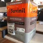 LOTE 320 - 01 LATA DE TINTA SUVINIL EFEITO RUSTICO TEXTURIZADO PRETO 25KG. (NO ESTADO) ATENÇÃO! FAZER A VISITAÇÃO ANTES DE ARREMATAR, NÃO SABEMOS SE FUNCIONA. LEILÃO NÃO TEM GARANTIA E NEM DEVOLUÇÃO, SUJEITO A POSSÍVEIS AVARIAS VISÍVEIS/OCULTAS E/OU AUSÊNCIA DE COMPONENTES.