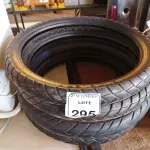 LOTE 295 - 04 PNEUS DE MOTO USADOS COM NUMERAÇÕES DIVERSAS. (NO ESTADO) ATENÇÃO! FAZER A VISITAÇÃO ANTES DE ARREMATAR, NÃO SABEMOS SE FUNCIONA. LEILÃO NÃO TEM GARANTIA E NEM DEVOLUÇÃO, SUJEITO A POSSÍVEIS AVARIAS VISÍVEIS/OCULTAS E/OU AUSÊNCIA DE COMPONENTES.