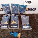 LOTE 509 - 07 BASES REGISTRO PRESSÃO 1/2 TIGRE. (NO ESTADO) ATENÇÃO! FAZER A VISITAÇÃO ANTES DE ARREMATAR, NÃO SABEMOS SE FUNCIONA. LEILÃO NÃO TEM GARANTIA E NEM DEVOLUÇÃO, SUJEITO A POSSÍVEIS AVARIAS VISÍVEIS/OCULTAS E/OU AUSÊNCIA DE COMPONENTES.