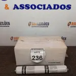 LOTE 236 - 12 ADESIVOS POLIURETANO PU 40 CINZA SACHE 600ML MARCA UNIPEGA 600ML CADA. (NO ESTADO) ATENÇÃO! FAZER A VISITAÇÃO ANTES DE ARREMATAR, NÃO SABEMOS SE FUNCIONA. LEILÃO NÃO TEM GARANTIA E NEM DEVOLUÇÃO, SUJEITO A POSSÍVEIS AVARIAS VISÍVEIS/OCULTAS E/OU AUSÊNCIA DE COMPONENTES