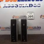 LOTE 398 - 02 MINI CPUS HP. (NO ESTADO) ATENÇÃO! FAZER A VISITAÇÃO ANTES DE ARREMATAR, NÃO SABEMOS SE FUNCIONA. LEILÃO NÃO TEM GARANTIA E NEM DEVOLUÇÃO, SUJEITO A POSSÍVEIS AVARIAS VISÍVEIS/OCULTAS E/OU AUSÊNCIA DE COMPONENTES.