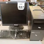 LOTE 337 - 01 CPU DELL, 01 MONITOR DELL E 01 TECLADO. (NO ESTADO) ATENÇÃO! FAZER A VISITAÇÃO ANTES DE ARREMATAR, NÃO SABEMOS SE FUNCIONA. LEILÃO NÃO TEM GARANTIA E NEM DEVOLUÇÃO, SUJEITO A POSSÍVEIS AVARIAS VISÍVEIS/OCULTAS E/OU AUSÊNCIA DE COMPONENTES.