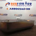 LOTE 361 - 01 CUBA INOX N2 ACO 430 3.1/2 56X34X14 FABRINOX (NO ESTADO) ATENÇÃO! FAZER A VISITAÇÃO ANTES DE ARREMATAR, NÃO SABEMOS SE FUNCIONA. LEILÃO NÃO TEM GARANTIA E NEM DEVOLUÇÃO, SUJEITO A POSSÍVEIS AVARIAS VISÍVEIS/OCULTAS E/OU AUSÊNCIA DE COMPONENTES.