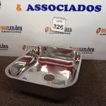 LOTE 326 - 01 CUBA INOX N3 AÇO 430 3.1/2 40X34X14 FABRINOX (NO ESTADO) ATENÇÃO! FAZER A VISITAÇÃO ANTES DE ARREMATAR, NÃO SABEMOS SE FUNCIONA. LEILÃO NÃO TEM GARANTIA E NEM DEVOLUÇÃO, SUJEITO A POSSÍVEIS AVARIAS VISÍVEIS/OCULTAS E/OU AUSÊNCIA DE COMPONENTES.