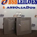 LOTE 314 - 02 MINI CPUS MARCA HP. (NO ESTADO) ATENÇÃO! FAZER A VISITAÇÃO ANTES DE ARREMATAR, NÃO SABEMOS SE FUNCIONA. LEILÃO NÃO TEM GARANTIA E NEM DEVOLUÇÃO, SUJEITO A POSSÍVEIS AVARIAS VISÍVEIS/OCULTAS E/OU AUSÊNCIA DE COMPONENTES.