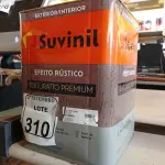 LOTE 310 - 01 LATA DE TINTA SUVINIL EFEITO RUSTICO TEXTURIZADO PRETO 25KG. (NO ESTADO) ATENÇÃO! FAZER A VISITAÇÃO ANTES DE ARREMATAR, NÃO SABEMOS SE FUNCIONA. LEILÃO NÃO TEM GARANTIA E NEM DEVOLUÇÃO, SUJEITO A POSSÍVEIS AVARIAS VISÍVEIS/OCULTAS E/OU AUSÊNCIA DE COMPONENTES.
