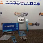 LOTE 516 - 02 FECHADURAS POPLINE ALAVANCA CR SOPRANO (NO ESTADO) ATENÇÃO! FAZER A VISITAÇÃO ANTES DE ARREMATAR, NÃO SABEMOS SE FUNCIONA. LEILÃO NÃO TEM GARANTIA E NEM DEVOLUÇÃO, SUJEITO A POSSÍVEIS AVARIAS VISÍVEIS/OCULTAS E/OU AUSÊNCIA DE COMPONENTES.