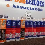 LOTE 478 - 09 CARTUCHOS DE SILICONE ACÉTICO MULTIUSO POLYFORT DE 250G CADA E 03 SACHES ADESIVOS E SELADORES MARCA UNIPEGA 600ML CADA.  (NO ESTADO) ATENÇÃO! FAZER A VISITAÇÃO ANTES DE ARREMATAR, NÃO SABEMOS SE FUNCIONA. LEILÃO NÃO TEM GARANTIA E NEM DEVOLUÇÃO, SUJEITO A POSSÍVEIS AVARIAS VISÍVEIS/OCULTAS E/OU AUSÊNCIA DE COMPONENTES.