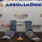 LOTE 210 - 05 BASES REGISTRO PRESSAO 1/2 TIGRE. (NO ESTADO) ATENÇÃO! FAZER A VISITAÇÃO ANTES DE ARREMATAR, NÃO SABEMOS SE FUNCIONA. LEILÃO NÃO TEM GARANTIA E NEM DEVOLUÇÃO, SUJEITO A POSSÍVEIS AVARIAS VISÍVEIS/OCULTAS E/OU AUSÊNCIA DE COMPONENTES.