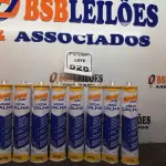 LOTE 528 - 08 SELANTES VEDA CALHAS 270G CADA. (NO ESTADO) ATENÇÃO! FAZER A VISITAÇÃO ANTES DE ARREMATAR, NÃO SABEMOS SE FUNCIONA. LEILÃO NÃO TEM GARANTIA E NEM DEVOLUÇÃO, SUJEITO A POSSÍVEIS AVARIAS VISÍVEIS/OCULTAS E/OU AUSÊNCIA DE COMPONENTES.