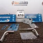 LOTE 410 - 03 FECHADURAS POPLINE ALAVANCA CR SOPRANO (NO ESTADO) ATENÇÃO! FAZER A VISITAÇÃO ANTES DE ARREMATAR, NÃO SABEMOS SE FUNCIONA. LEILÃO NÃO TEM GARANTIA E NEM DEVOLUÇÃO, SUJEITO A POSSÍVEIS AVARIAS VISÍVEIS/OCULTAS E/OU AUSÊNCIA DE COMPONENTES.