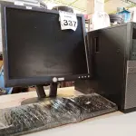 LOTE 337 - 01 CPU DELL, 01 MONITOR DELL E 01 TECLADO. (NO ESTADO) ATENÇÃO! FAZER A VISITAÇÃO ANTES DE ARREMATAR, NÃO SABEMOS SE FUNCIONA. LEILÃO NÃO TEM GARANTIA E NEM DEVOLUÇÃO, SUJEITO A POSSÍVEIS AVARIAS VISÍVEIS/OCULTAS E/OU AUSÊNCIA DE COMPONENTES.