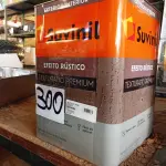 LOTE 300 - 01 LATA DE TINTA SUVINIL EFEITO RUSTICO TEXTURIZADO PRETO 25KG. (NO ESTADO) ATENÇÃO! FAZER A VISITAÇÃO ANTES DE ARREMATAR, NÃO SABEMOS SE FUNCIONA. LEILÃO NÃO TEM GARANTIA E NEM DEVOLUÇÃO, SUJEITO A POSSÍVEIS AVARIAS VISÍVEIS/OCULTAS E/OU AUSÊNCIA DE COMPONENTES.
