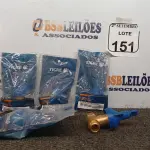 LOTE 151 - 05 BASES REGISTRO PRESSAO 1/2 TIGRE. (NO ESTADO) ATENÇÃO! FAZER A VISITAÇÃO ANTES DE ARREMATAR, NÃO SABEMOS SE FUNCIONA. LEILÃO NÃO TEM GARANTIA E NEM DEVOLUÇÃO, SUJEITO A POSSÍVEIS AVARIAS VISÍVEIS/OCULTAS E/OU AUSÊNCIA DE COMPONENTES.