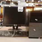 LOTE 337 - 01 CPU DELL, 01 MONITOR DELL E 01 TECLADO. (NO ESTADO) ATENÇÃO! FAZER A VISITAÇÃO ANTES DE ARREMATAR, NÃO SABEMOS SE FUNCIONA. LEILÃO NÃO TEM GARANTIA E NEM DEVOLUÇÃO, SUJEITO A POSSÍVEIS AVARIAS VISÍVEIS/OCULTAS E/OU AUSÊNCIA DE COMPONENTES.
