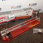 LOTE 282 - 01 CORTADOR DE PISO TEC 50 50CM CORTAG. (NO ESTADO) ATENÇÃO! FAZER A VISITAÇÃO ANTES DE ARREMATAR, NÃO SABEMOS SE FUNCIONA. LEILÃO NÃO TEM GARANTIA E NEM DEVOLUÇÃO, SUJEITO A POSSÍVEIS AVARIAS VISÍVEIS/OCULTAS E/OU AUSÊNCIA DE COMPONENTES.