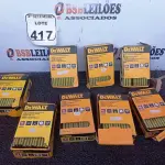 LOTE 417 - 06 CAIXAS DE GRAMPOS 18 GA ¼” NARROW CROWN STAPLES. (NO ESTADO) ATENÇÃO! FAZER A VISITAÇÃO ANTES DE ARREMATAR, NÃO SABEMOS SE FUNCIONA. LEILÃO NÃO TEM GARANTIA E NEM DEVOLUÇÃO, SUJEITO A POSSÍVEIS AVARIAS VISÍVEIS/OCULTAS E/OU AUSÊNCIA DE COMPONENTES.