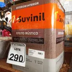 LOTE 290 - 01 LATA DE TINTA SUVINIL EFEITO RUSTICO TEXTURIZADO PRETO 25KG. (NO ESTADO) ATENÇÃO! FAZER A VISITAÇÃO ANTES DE ARREMATAR, NÃO SABEMOS SE FUNCIONA. LEILÃO NÃO TEM GARANTIA E NEM DEVOLUÇÃO, SUJEITO A POSSÍVEIS AVARIAS VISÍVEIS/OCULTAS E/OU AUSÊNCIA DE COMPONENTES.