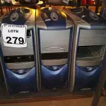 LOTE 279 - 04 CPUS E GRANDE QUANTIDADE CABOS DIVERSOS. (NO ESTADO) ATENÇÃO! FAZER A VISITAÇÃO ANTES DE ARREMATAR, NÃO SABEMOS SE FUNCIONA. LEILÃO NÃO TEM GARANTIA E NEM DEVOLUÇÃO, SUJEITO A POSSÍVEIS AVARIAS VISÍVEIS/OCULTAS E/OU AUSÊNCIA DE COMPONENTES.