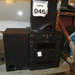 LOTE 046 - 01 MICRO SYSTEM SHARP. (NO ESTADO) ATENÇÃO! FAZER A VISITAÇÃO ANTES DE ARREMATAR, NÃO SABEMOS SE FUNCIONA. LEILÃO NÃO TEM GARANTIA E NEM DEVOLUÇÃO, SUJEITO A POSSÍVEIS AVARIAS VISÍVEIS/OCULTAS E/OU AUSÊNCIA DE COMPONENTES.