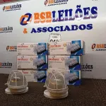 LOTE 040 - 08 LUMINÁRIAS OVAIS TARTARUGA. (NO ESTADO) ATENÇÃO! FAZER A VISITAÇÃO ANTES DE ARREMATAR, NÃO SABEMOS SE FUNCIONA. LEILÃO NÃO TEM GARANTIA E NEM DEVOLUÇÃO, SUJEITO A POSSÍVEIS AVARIAS VISÍVEIS/OCULTAS E/OU AUSÊNCIA DE COMPONENTES.