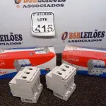 LOTE 415 - 02 CAIXAS DE MINI DISJUNTORES DECORLUX MODELO DZ47-63, CONTÉM 12 UNIDADES EM CADA CAIXA. (NO ESTADO) ATENÇÃO! FAZER A VISITAÇÃO ANTES DE ARREMATAR, NÃO SABEMOS SE FUNCIONA. LEILÃO NÃO TEM GARANTIA E NEM DEVOLUÇÃO, SUJEITO A POSSÍVEIS AVARIAS VISÍVEIS/OCULTAS E/OU AUSÊNCIA DE COMPONENTES.