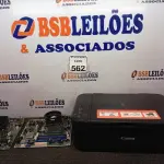 LOTE 562 - 01 IMPRESSORA CANON E 02 PLACAS MÃES. (NO ESTADO) ATENÇÃO! FAZER A VISITAÇÃO ANTES DE ARREMATAR, NÃO SABEMOS SE FUNCIONA. LEILÃO NÃO TEM GARANTIA E NEM DEVOLUÇÃO, SUJEITO A POSSÍVEIS AVARIAS VISÍVEIS/OCULTAS E/OU AUSÊNCIA DE COMPONENTES.