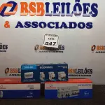 LOTE 547 - 04 CAIXAS DE INTERRUPTORES SENDO UMA INCOMPLETA MARCAS E MODELOS DIVERSOS. (NO ESTADO) ATENÇÃO! FAZER A VISITAÇÃO ANTES DE ARREMATAR, NÃO SABEMOS SE FUNCIONA. LEILÃO NÃO TEM GARANTIA E NEM DEVOLUÇÃO, SUJEITO A POSSÍVEIS AVARIAS VISÍVEIS/OCULTAS E/OU AUSÊNCIA DE COMPONENTES.