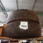 LOTE 592 - 02 PNEUS 235/70/16 USADOS. (NO ESTADO) ATENÇÃO! FAZER A VISITAÇÃO ANTES DE ARREMATAR, NÃO SABEMOS SE FUNCIONA. LEILÃO NÃO TEM GARANTIA E NEM DEVOLUÇÃO, SUJEITO A POSSÍVEIS AVARIAS VISÍVEIS/OCULTAS E/OU AUSÊNCIA DE COMPONENTES.