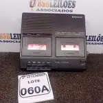 LOTE 060 - 01 TOCA FITAS SANYO TRA9902 02 TAPES. (NO ESTADO) ATENÇÃO! FAZER A VISITAÇÃO ANTES DE ARREMATAR, NÃO SABEMOS SE FUNCIONA. LEILÃO NÃO TEM GARANTIA E NEM DEVOLUÇÃO, SUJEITO A POSSÍVEIS AVARIAS VISÍVEIS/OCULTAS E/OU AUSÊNCIA DE COMPONENTES.