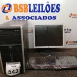 LOTE 543 - 01 MONITOR LG, 01 TECLADO E CPU HP. (NO ESTADO) ATENÇÃO! FAZER A VISITAÇÃO ANTES DE ARREMATAR, NÃO SABEMOS SE FUNCIONA. LEILÃO NÃO TEM GARANTIA E NEM DEVOLUÇÃO, SUJEITO A POSSÍVEIS AVARIAS VISÍVEIS/OCULTAS E/OU AUSÊNCIA DE COMPONENTES.