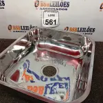 LOTE 561 - 01 CUBA INOX N3 AÇO 430 3.1/2 40X34X14 FABRINOX (NO ESTADO) ATENÇÃO! FAZER A VISITAÇÃO ANTES DE ARREMATAR, NÃO SABEMOS SE FUNCIONA. LEILÃO NÃO TEM GARANTIA E NEM DEVOLUÇÃO, SUJEITO A POSSÍVEIS AVARIAS VISÍVEIS/OCULTAS E/OU AUSÊNCIA DE COMPONENTES.