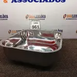 LOTE 561 - 01 CUBA INOX N3 AÇO 430 3.1/2 40X34X14 FABRINOX (NO ESTADO) ATENÇÃO! FAZER A VISITAÇÃO ANTES DE ARREMATAR, NÃO SABEMOS SE FUNCIONA. LEILÃO NÃO TEM GARANTIA E NEM DEVOLUÇÃO, SUJEITO A POSSÍVEIS AVARIAS VISÍVEIS/OCULTAS E/OU AUSÊNCIA DE COMPONENTES.