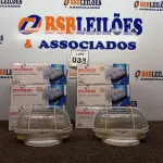 LOTE 033 - 08 LUMINÁRIAS OVAIS TARTARUGA. (NO ESTADO) ATENÇÃO! FAZER A VISITAÇÃO ANTES DE ARREMATAR, NÃO SABEMOS SE FUNCIONA. LEILÃO NÃO TEM GARANTIA E NEM DEVOLUÇÃO, SUJEITO A POSSÍVEIS AVARIAS VISÍVEIS/OCULTAS E/OU AUSÊNCIA DE COMPONENTES.