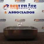 LOTE 088 - 01 CUBA EM AÇO INOX 400X340X140MM. (NO ESTADO) ATENÇÃO! FAZER A VISITAÇÃO ANTES DE ARREMATAR, NÃO SABEMOS SE FUNCIONA. LEILÃO NÃO TEM GARANTIA E NEM DEVOLUÇÃO, SUJEITO A POSSÍVEIS AVARIAS VISÍVEIS/OCULTAS E/OU AUSÊNCIA DE COMPONENTES.