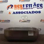 LOTE 211 - 01 CUBA EM AÇO INOX 400X340X140MM. (NO ESTADO) ATENÇÃO! FAZER A VISITAÇÃO ANTES DE ARREMATAR, NÃO SABEMOS SE FUNCIONA. LEILÃO NÃO TEM GARANTIA E NEM DEVOLUÇÃO, SUJEITO A POSSÍVEIS AVARIAS VISÍVEIS/OCULTAS E/OU AUSÊNCIA DE COMPONENTES.