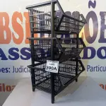 LOTE 390 - 03 CESTAS ORGANIZADORA PARA FRUTAS OU FERRAMENTAS (NO ESTADO) ATENÇÃO! FAZER A VISITAÇÃO ANTES DE ARREMATAR, NÃO SABEMOS SE FUNCIONA. LEILÃO NÃO TEM GARANTIA E NEM DEVOLUÇÃO, SUJEITO A POSSÍVEIS AVARIAS VISÍVEIS/OCULTAS E/OU AUSÊNCIA DE COMPONENTES.
