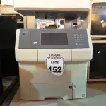 LOTE 152 - 01 IMPRESSORA MULTIFUNCIONAL LEXMARK X748TE COM AVARIAS. (NO ESTADO) ATENÇÃO! FAZER A VISITAÇÃO ANTES DE ARREMATAR, NÃO SABEMOS SE FUNCIONA. LEILÃO NÃO TEM GARANTIA E NEM DEVOLUÇÃO, SUJEITO A POSSÍVEIS AVARIAS VISÍVEIS/OCULTAS E/OU AUSÊNCIA DE COMPONENTES.