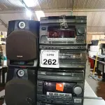 LOTE 262 - 02 APARELHOS DE SOM MINI SYSTEM AIWA C/ 02 CAIXAS DE SOM C/CONTROLE. (NO ESTADO) ATENÇÃO! FAZER A VISITAÇÃO ANTES DE ARREMATAR, NÃO SABEMOS SE FUNCIONA. LEILÃO NÃO TEM GARANTIA E NEM DEVOLUÇÃO, SUJEITO A POSSÍVEIS AVARIAS VISÍVEIS/OCULTAS E/OU AUSÊNCIA DE COMPONENTES.