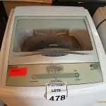 LOTE 478 - 01 MÁQUINA DE LAVAR ROUPAS BRASTEMP. (NO ESTADO) ATENÇÃO! FAZER A VISITAÇÃO ANTES DE ARREMATAR, NÃO SABEMOS SE FUNCIONA. LEILÃO NÃO TEM GARANTIA E NEM DEVOLUÇÃO, SUJEITO A POSSÍVEIS AVARIAS VISÍVEIS/OCULTAS E/OU AUSÊNCIA DE COMPONENTES.