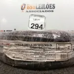 LOTE 294 - 01 ROLO DE FIO FLEXÍVEL 1X10,00MM NA COR PRETA. (NO ESTADO) ATENÇÃO! FAZER A VISITAÇÃO ANTES DE ARREMATAR, NÃO SABEMOS SE FUNCIONA. LEILÃO NÃO TEM GARANTIA E NEM DEVOLUÇÃO, SUJEITO A POSSÍVEIS AVARIAS VISÍVEIS/OCULTAS E/OU AUSÊNCIA DE COMPONENTES.