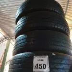 LOTE 450 - 04 PNEUS MEIA-VIDA 265/60/18. (NO ESTADO) ATENÇÃO! FAZER A VISITAÇÃO ANTES DE ARREMATAR, NÃO SABEMOS SE FUNCIONA. LEILÃO NÃO TEM GARANTIA E NEM DEVOLUÇÃO, SUJEITO A POSSÍVEIS AVARIAS VISÍVEIS/OCULTAS E/OU AUSÊNCIA DE COMPONENTES.