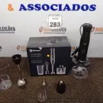 LOTE 283 - 01 MIXER ELECTROLUX EM INOX COR CINZA 110V. (NOVO). (NO ESTADO) ATENÇÃO! FAZER A VISITAÇÃO ANTES DE ARREMATAR, NÃO SABEMOS SE FUNCIONA. LEILÃO NÃO TEM GARANTIA E NEM DEVOLUÇÃO, SUJEITO A POSSÍVEIS AVARIAS VISÍVEIS/OCULTAS E/OU AUSÊNCIA DE COMPONENTES.