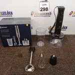 LOTE 298 - 01 MIXER ELECTROLUX EM INOX COR CINZA 110V. (NOVO). (NO ESTADO) ATENÇÃO! FAZER A VISITAÇÃO ANTES DE ARREMATAR, NÃO SABEMOS SE FUNCIONA. LEILÃO NÃO TEM GARANTIA E NEM DEVOLUÇÃO, SUJEITO A POSSÍVEIS AVARIAS VISÍVEIS/OCULTAS E/OU AUSÊNCIA DE COMPONENTES.