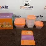 LOTE 269 - 01 CONJUNTO DE POTES DE PLÁSTICO C/ 12 UNIDADES (NOVO). (NO ESTADO) ATENÇÃO! FAZER A VISITAÇÃO ANTES DE ARREMATAR, NÃO SABEMOS SE FUNCIONA. LEILÃO NÃO TEM GARANTIA E NEM DEVOLUÇÃO, SUJEITO A POSSÍVEIS AVARIAS VISÍVEIS/OCULTAS E/OU AUSÊNCIA DE COMPONENTES.