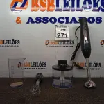 LOTE 271 - 01 MIXER ELECTROLUX EM INOX COR CINZA 110V (NOVO). (NO ESTADO) ATENÇÃO! FAZER A VISITAÇÃO ANTES DE ARREMATAR, NÃO SABEMOS SE FUNCIONA. LEILÃO NÃO TEM GARANTIA E NEM DEVOLUÇÃO, SUJEITO A POSSÍVEIS AVARIAS VISÍVEIS/OCULTAS E/OU AUSÊNCIA DE COMPONENTES.