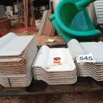 LOTE 545 - 01 LOTE COM TELHAS GRES 210 ESMALTADAS. (NO ESTADO) ATENÇÃO! FAZER A VISITAÇÃO ANTES DE ARREMATAR, NÃO SABEMOS SE FUNCIONA. LEILÃO NÃO TEM GARANTIA E NEM DEVOLUÇÃO, SUJEITO A POSSÍVEIS AVARIAS VISÍVEIS/OCULTAS E/OU AUSÊNCIA DE COMPONENTES.