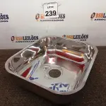 LOTE 239 - 01 CUBA EM AÇO INOX 400X340X140MM. (NO ESTADO) ATENÇÃO! FAZER A VISITAÇÃO ANTES DE ARREMATAR, NÃO SABEMOS SE FUNCIONA. LEILÃO NÃO TEM GARANTIA E NEM DEVOLUÇÃO, SUJEITO A POSSÍVEIS AVARIAS VISÍVEIS/OCULTAS E/OU AUSÊNCIA DE COMPONENTES.
